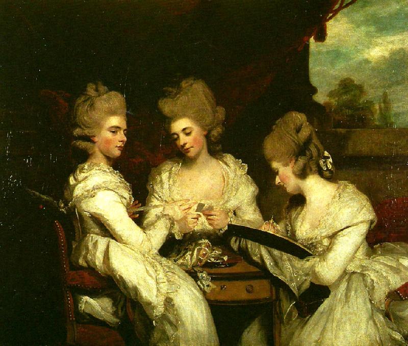 Sir Joshua Reynolds the ladies waldegrave china oil painting image